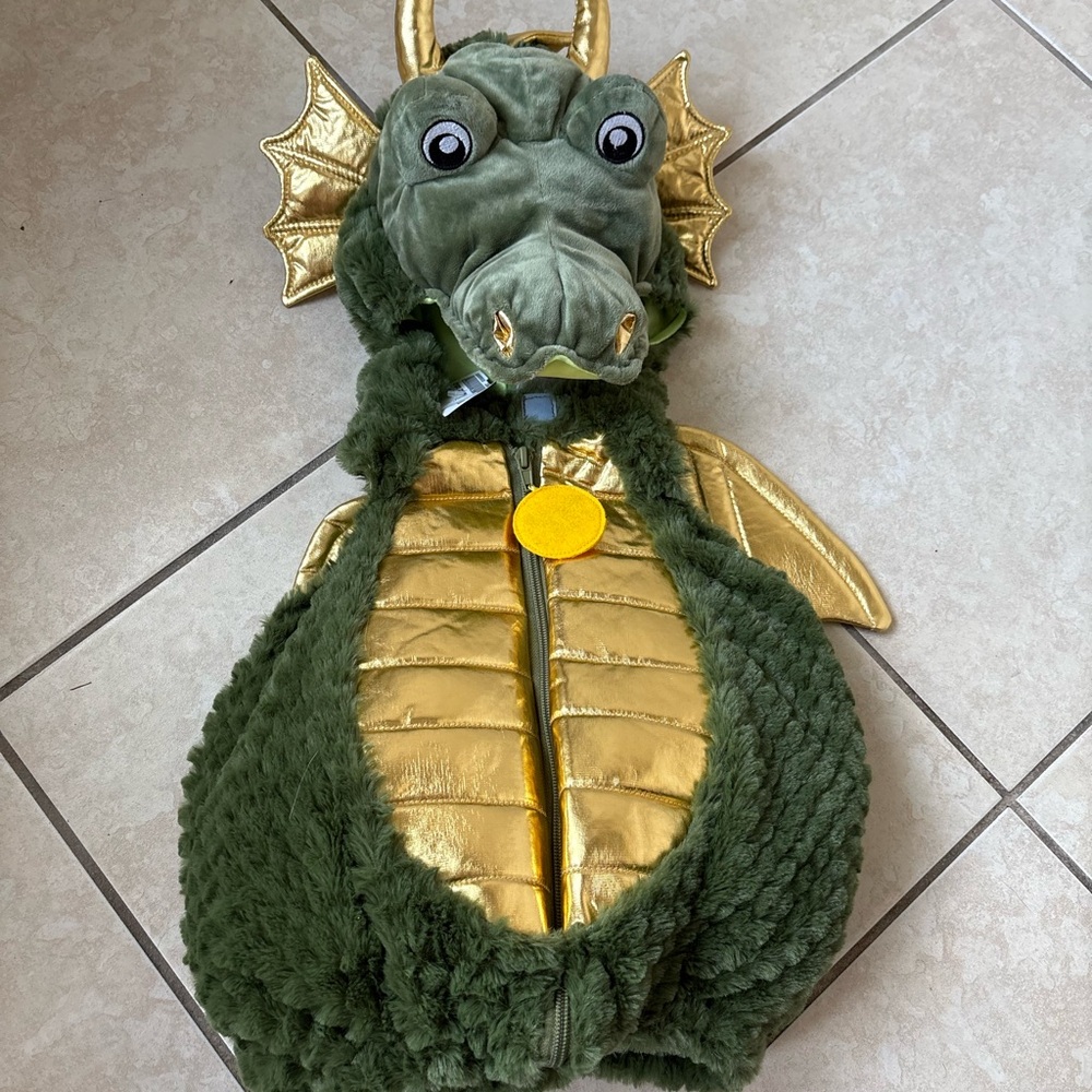 Green and Gold Dragon Costume